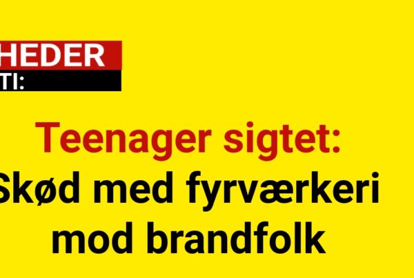 Teenager sigtet: Skød med fyrværkeri mod brandfolk