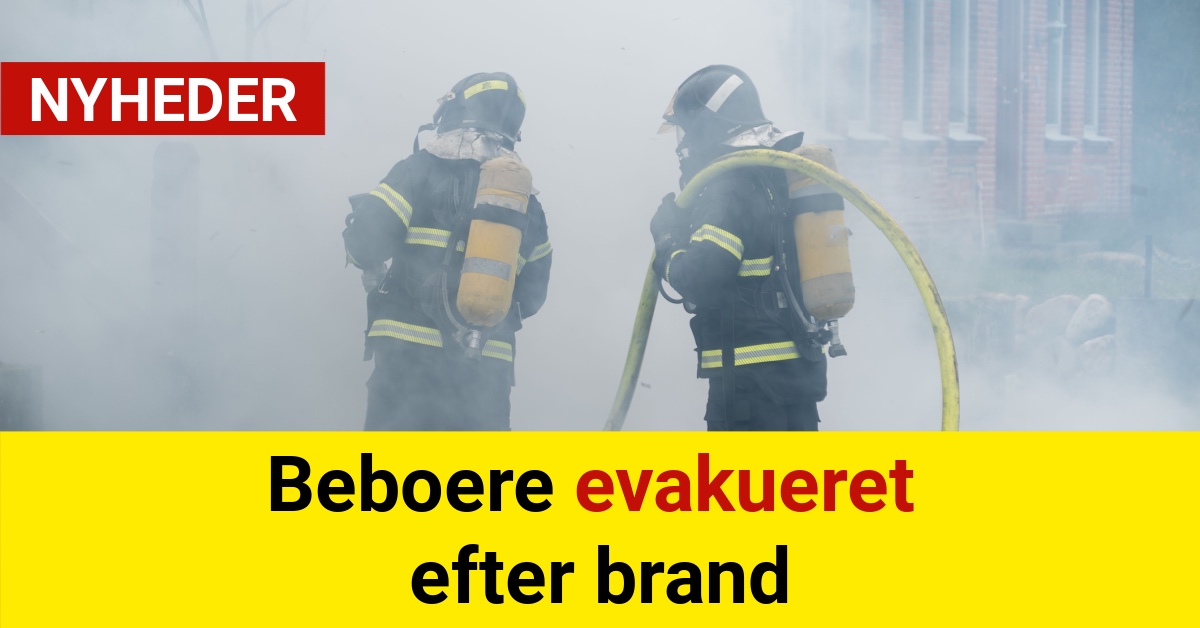 Beboere evakueret efter brand