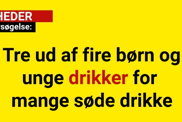 Undersøgelse: Tre ud af fire børn og unge drikker for mange søde drikke