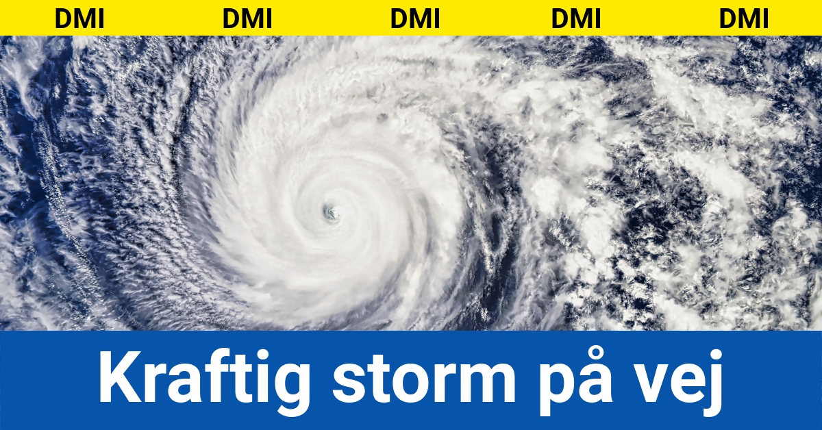 Kraftig storm på vej