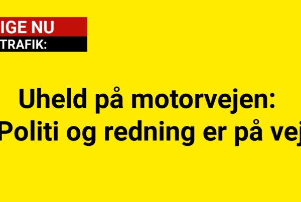 Uheld på motorvejen: Politi og redning er på vej