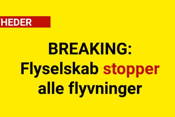 BREAKING: Flyselskab stopper alle flyvninger