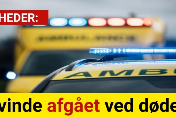 Kvinde afgået ved døden