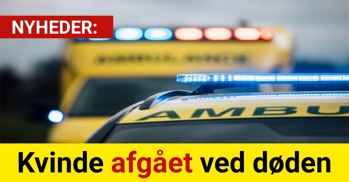 Kvinde afgået ved døden