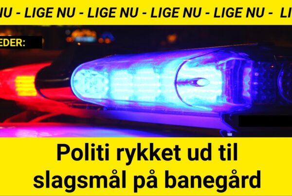 Politi rykket ud til slagsmål på banegård