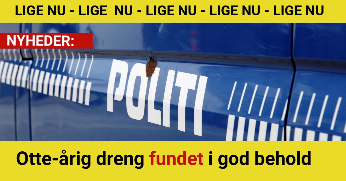 Otte-årig dreng fundet i god behold