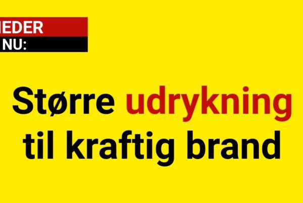 LIGE NU: Større udrykning til kraftig brand