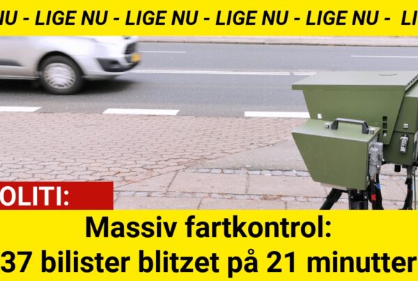 Massiv fartkontrol: 37 bilister blitzet på 21 minutter