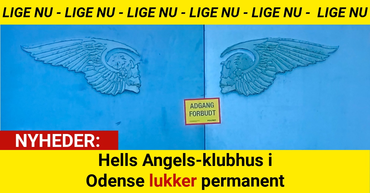 BREAKING: Hells Angels-klubhus i Odense lukker permanent