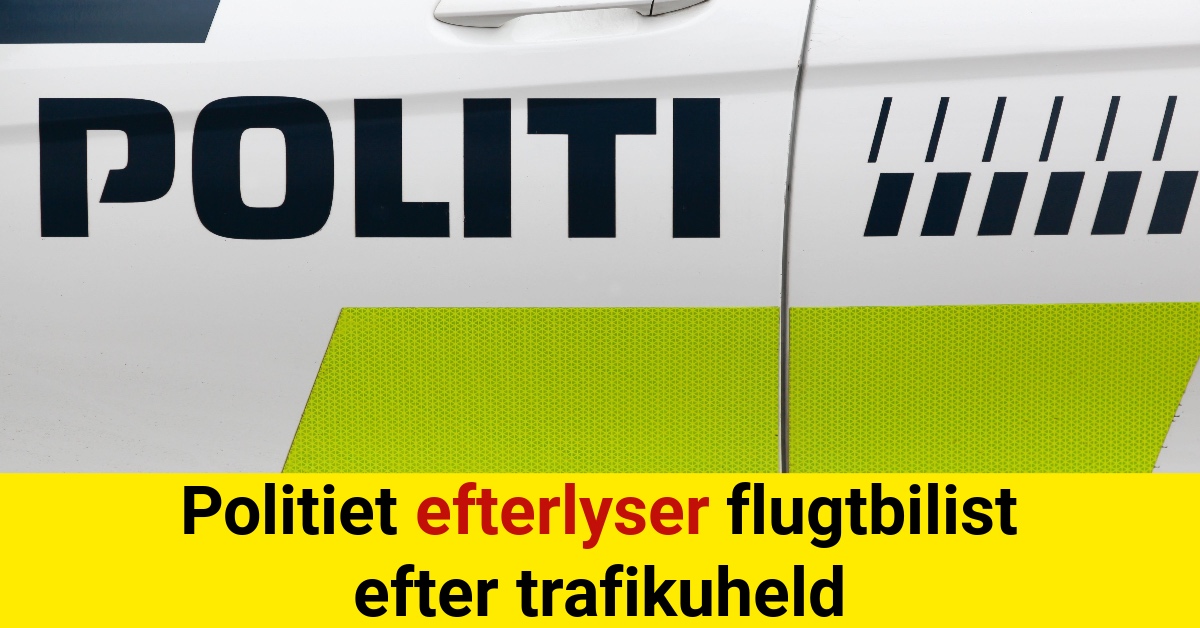 Politiet efterlyser flugtbilist efter trafikuheld