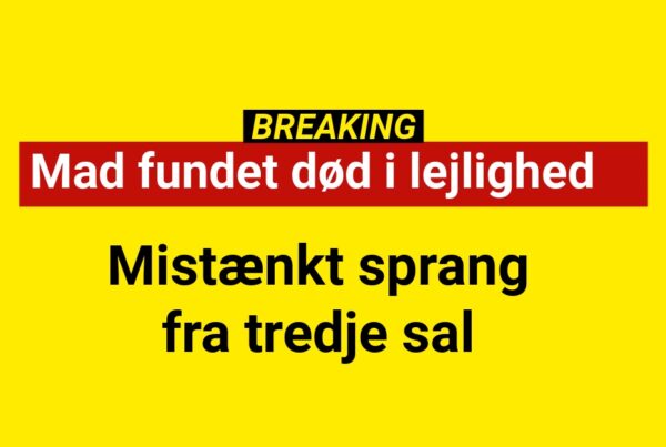 BREAKING: Ung mand fundet død i lejlighed