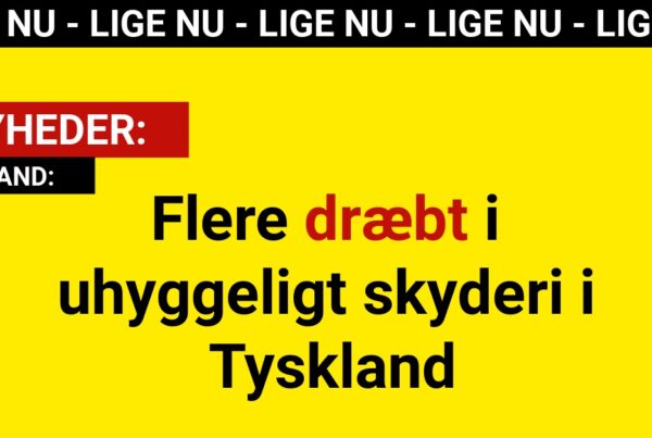 BREAKING: Flere dræbt i uhyggeligt skyderi i Tyskland