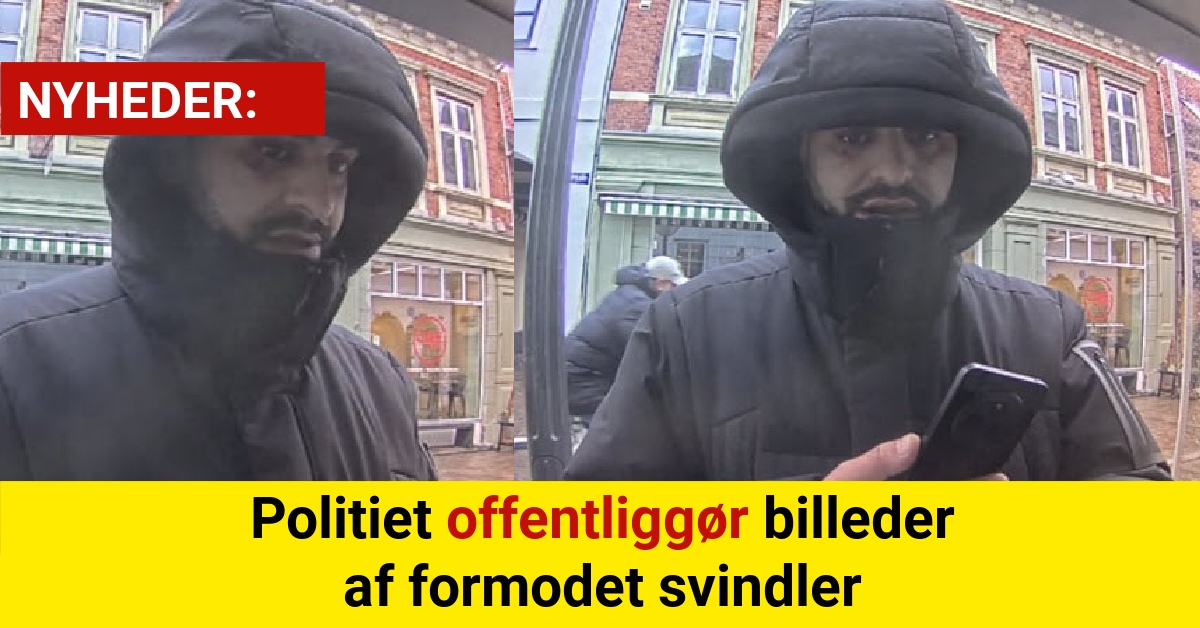 Politiet offentliggør billeder af formodet svindler