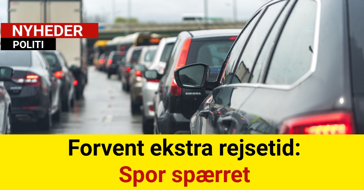 Forvent ekstra rejsetid: Spor spærret