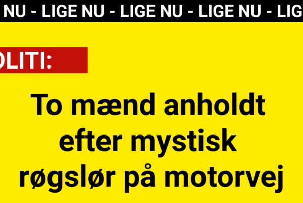 To mænd anholdt efter mystisk røgslør på motorvej