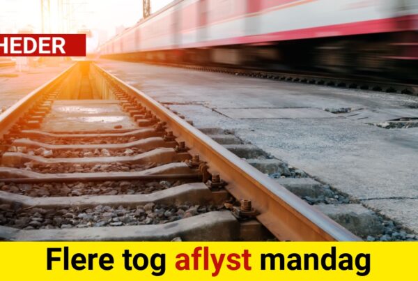 Flere tog aflyst mandag