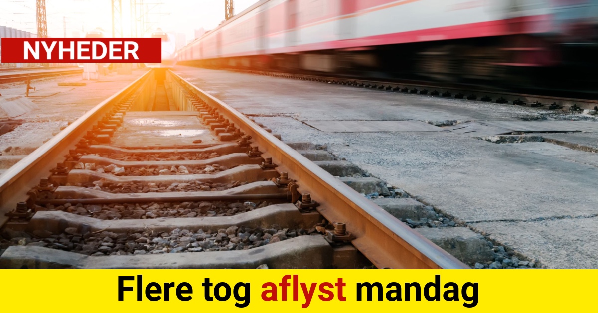 Flere tog aflyst mandag