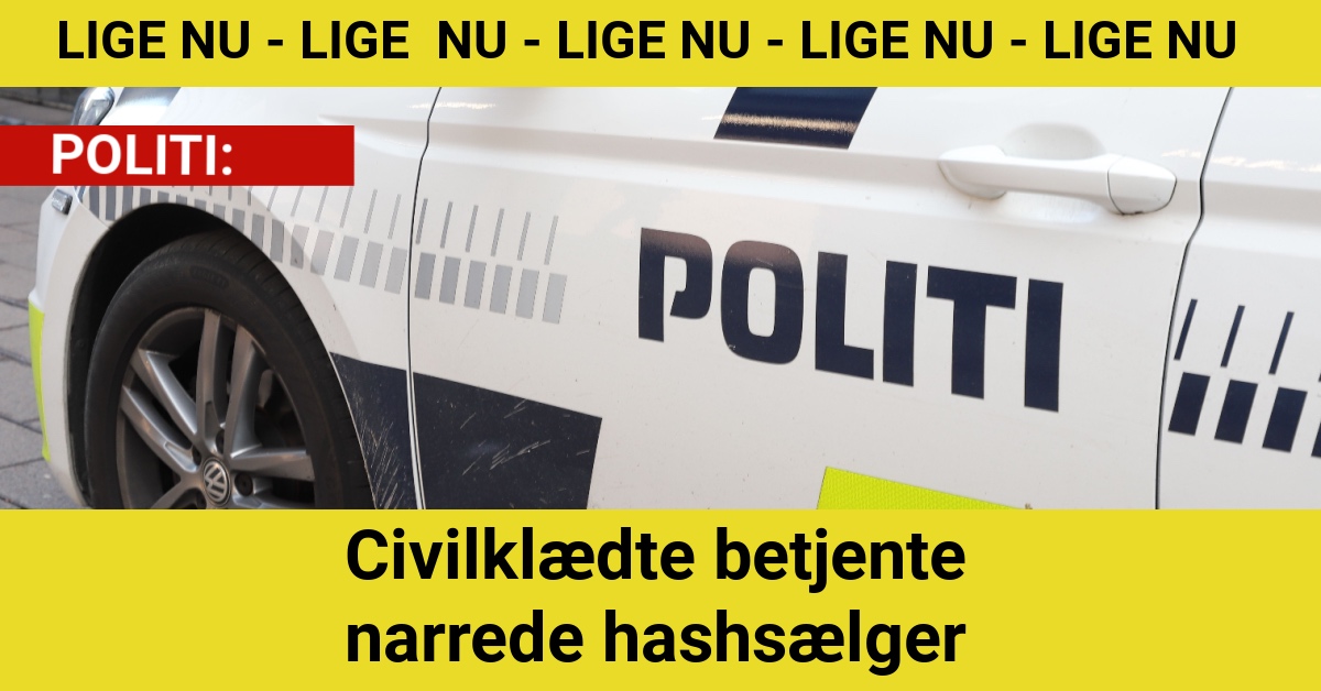 Civilklædte betjente narrede hashsælger