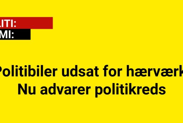 Politibiler udsat for hærværk: Nu advarer politikreds