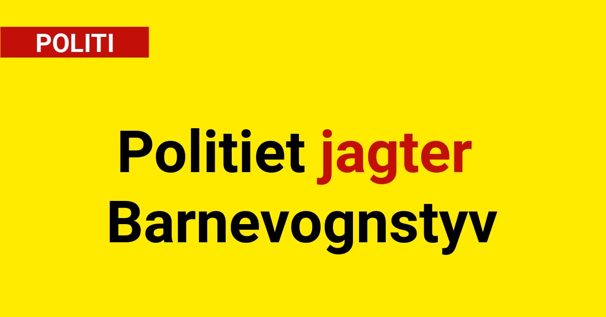 Politiet jagter Barnevognstyv