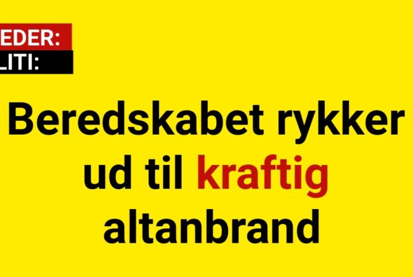 Beredskabet rykker ud til kraftig altanbrand