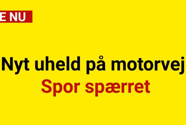 Nyt uheld på motorvej: Spor spærret