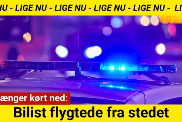 Fodgænger kørt ned: Bilist flygtede fra stedet