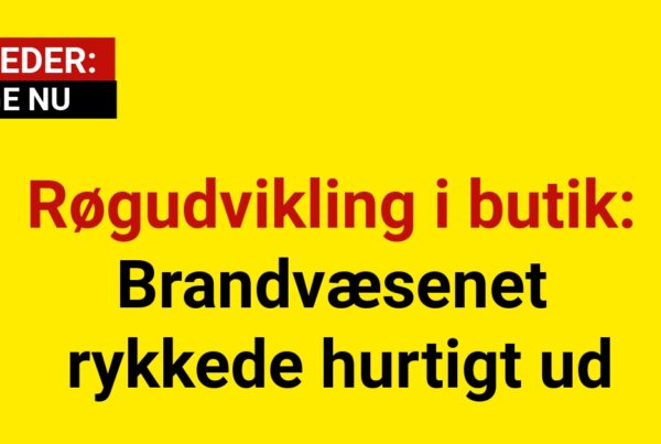 Røgudvikling i butik: Brandvæsenet rykkede hurtigt ud