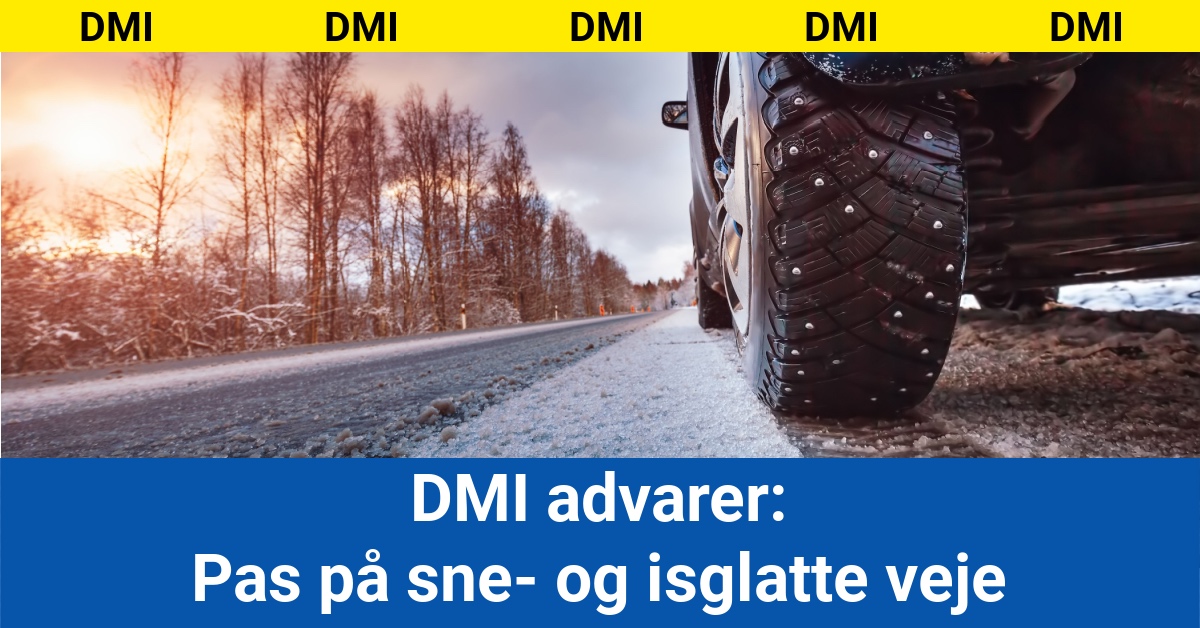 DMI advarer: Pas på sne- og isglatte veje