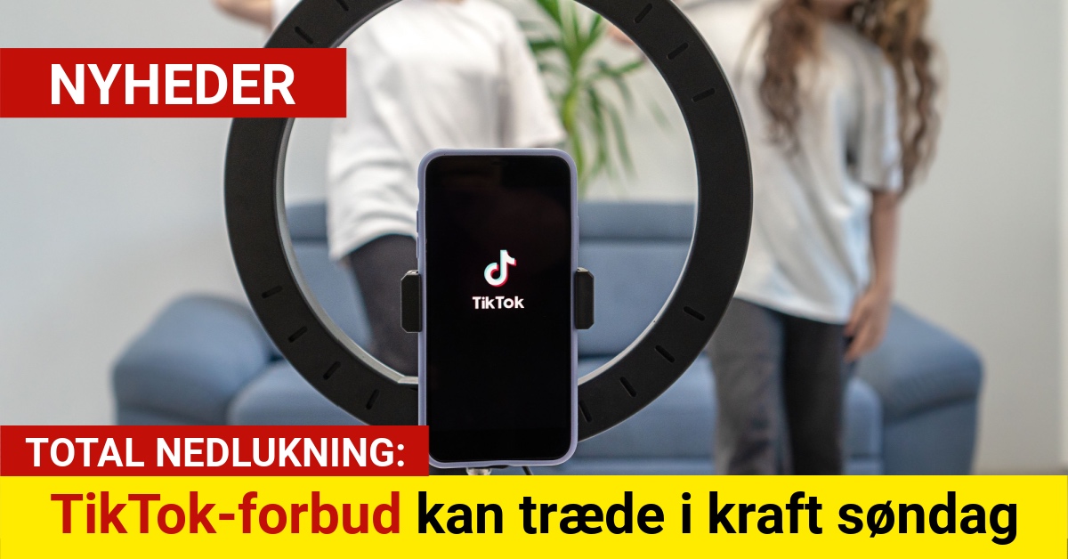 TikTok-forbud kan træde i kraft søndag