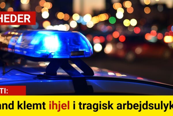 Mand klemt ihjel i tragisk arbejdsulykke