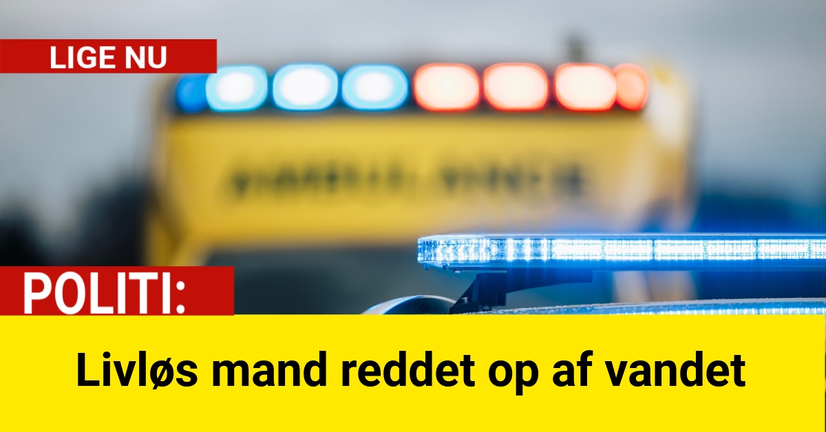 Livløs mand reddet op af vandet