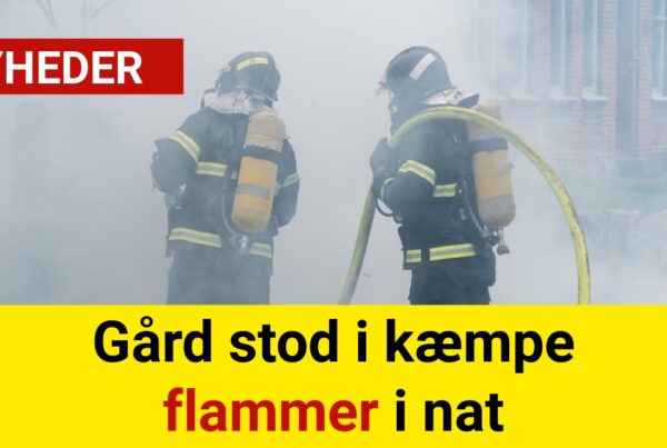 Gård stod i kæmpe flammer i nat