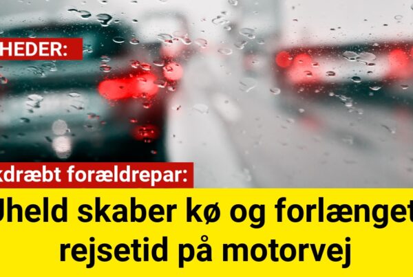 Uheld skaber kø og forlænget rejsetid på motorvej