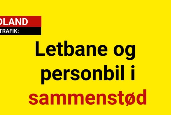 Letbane og personbil i sammenstød