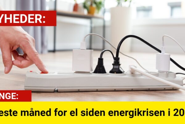 Dyreste måned for el siden energikrisen i 2022