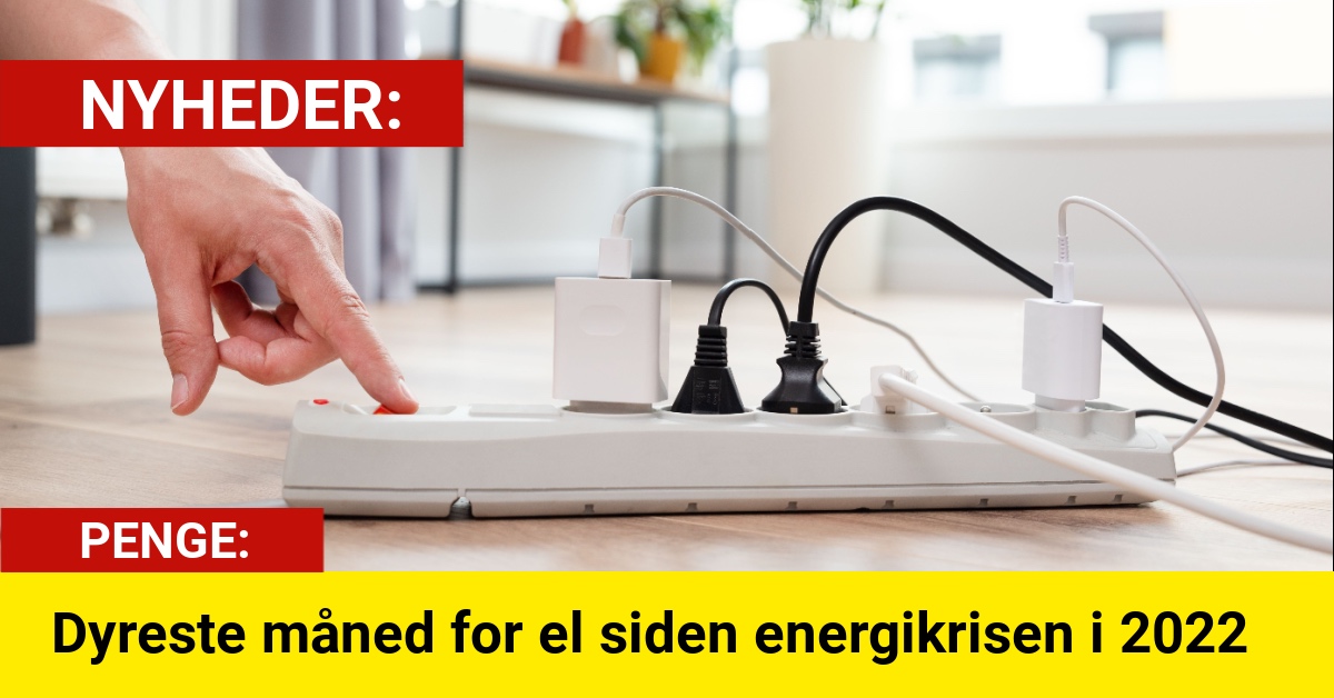 Dyreste måned for el siden energikrisen i 2022