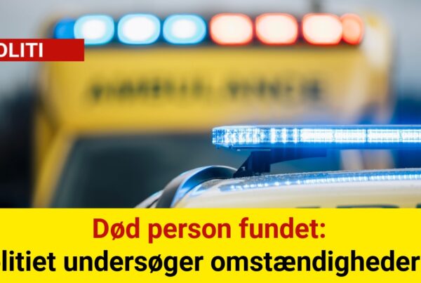 Død person fundet: Politiet undersøger omstændighederne