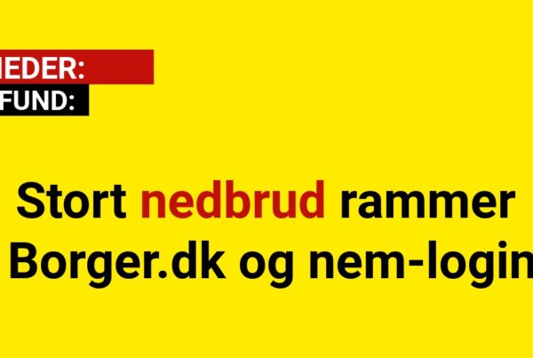 Stort nedbrud rammer Borger.dk og nem-login