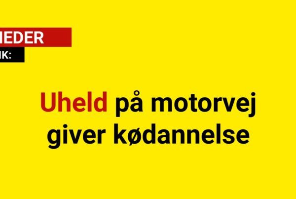 Uheld på motorvej giver kødannelse