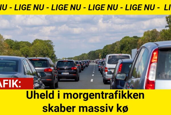 Uheld i morgentrafikken skaber massiv kø