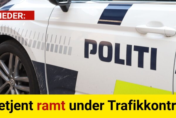 Betjent ramt under Trafikkontrol