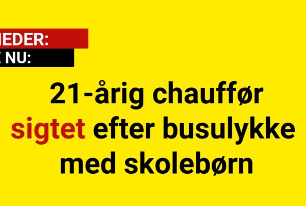 21-årig chauffør sigtet efter busulykke med skolebørn