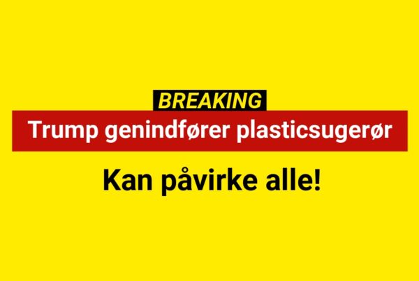 Trump genindfører plasticsugerør