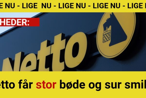 Netto får stor bøde og sur smiley