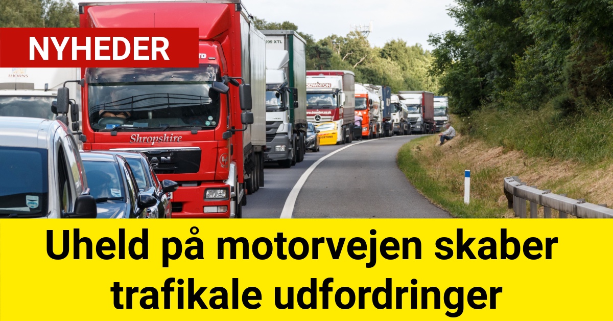 Uheld på motorvejen skaber trafikale udfordringer