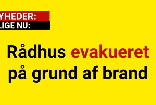 Rådhus evakueret på grund af brand