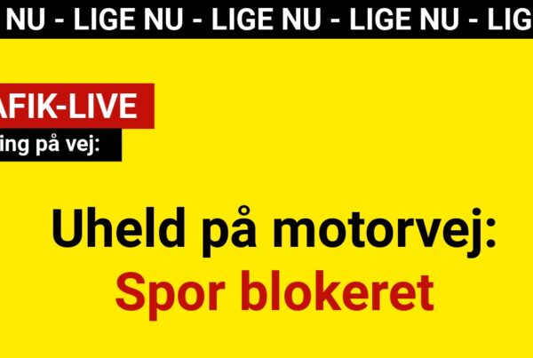 Uheld på motorvej: Spor blokeret