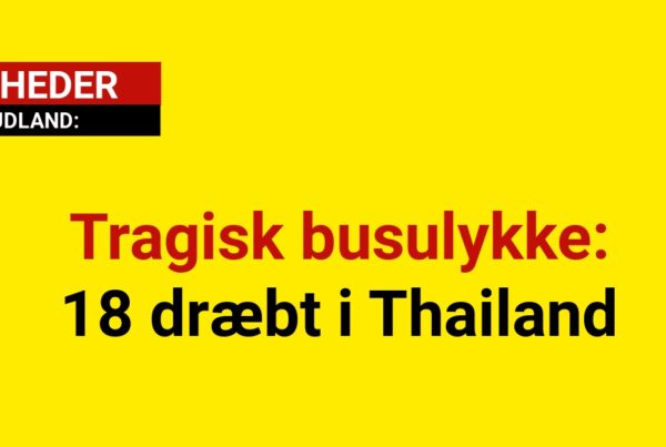 Tragisk busulykke: 18 dræbt i Thailand