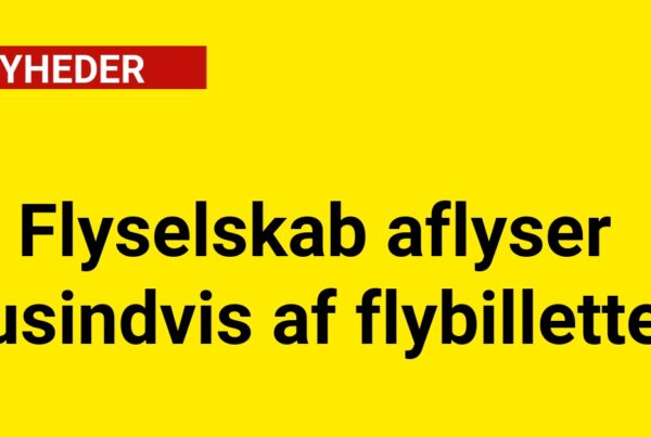 Flyselskab aflyser tusindvis af flybilletter